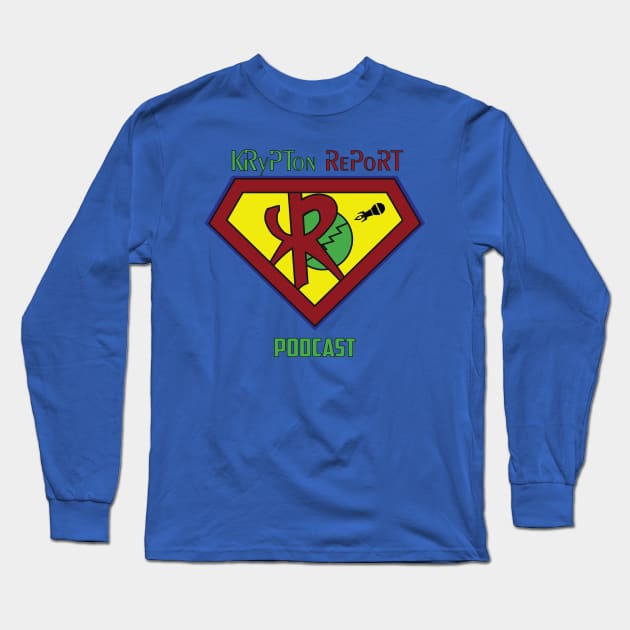 Clear Logo Long Sleeve T-Shirt by Krypton Report Podcast 